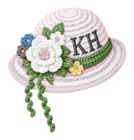 Kneat Heaven Boutique KH crochet hat logo